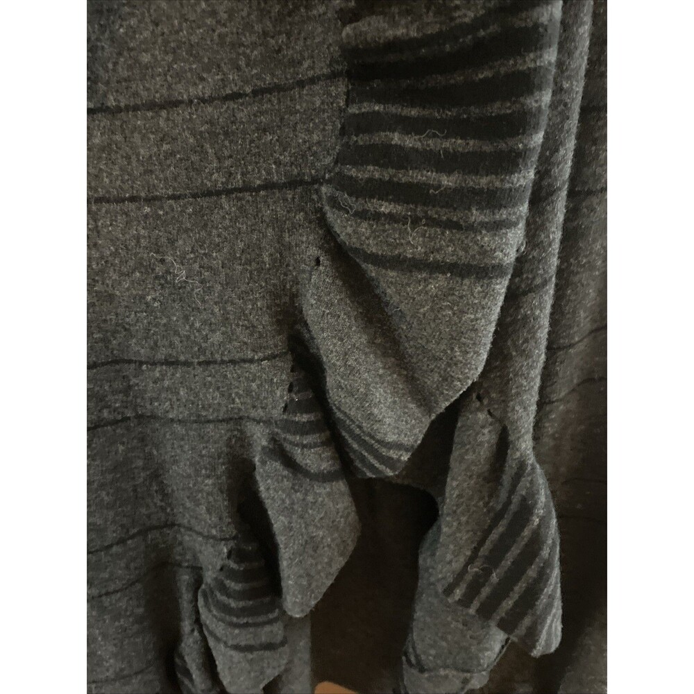 EILEEN FISHER (petite Medium) Merino Wool Open Front Cardigan Sweater Grey - Picture 7 of 8